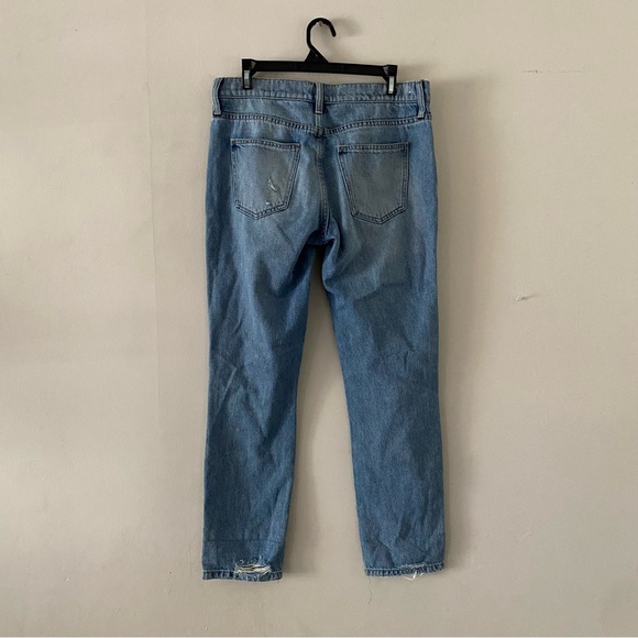 Current Elliott straight leg jeans 2 yr factory distressing on fabric - Picture 5 of 9